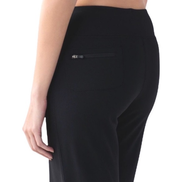 Lululemon Still Pant Black Wide Flared Leg Size 8 - Picture 2 of 10